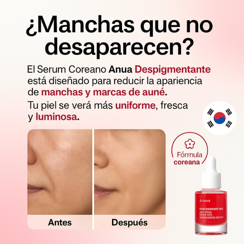 Anua Serum Coreano - Recupera la confianza en tu piel.