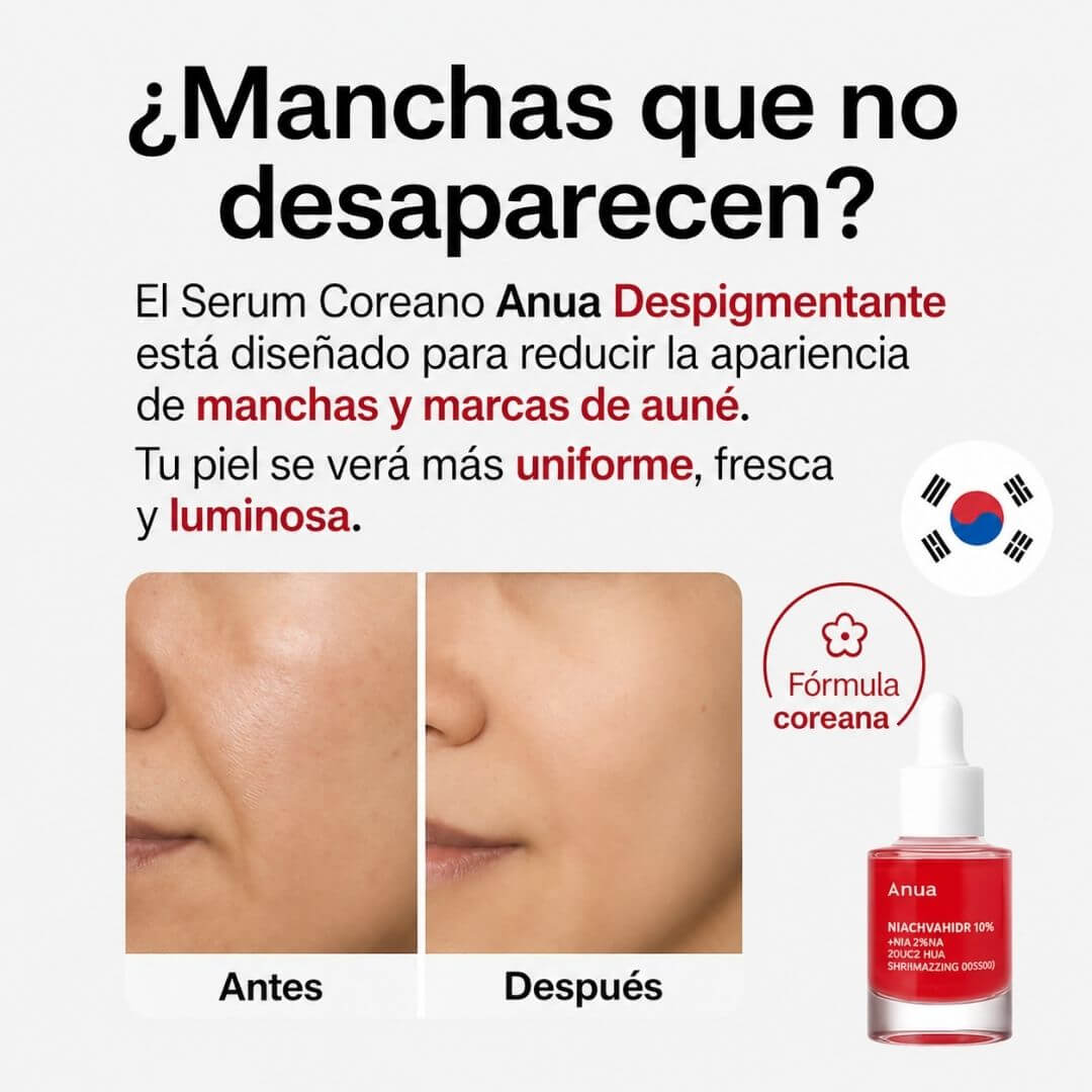 Anua Serum Coreano - Recupera la confianza en tu piel.
