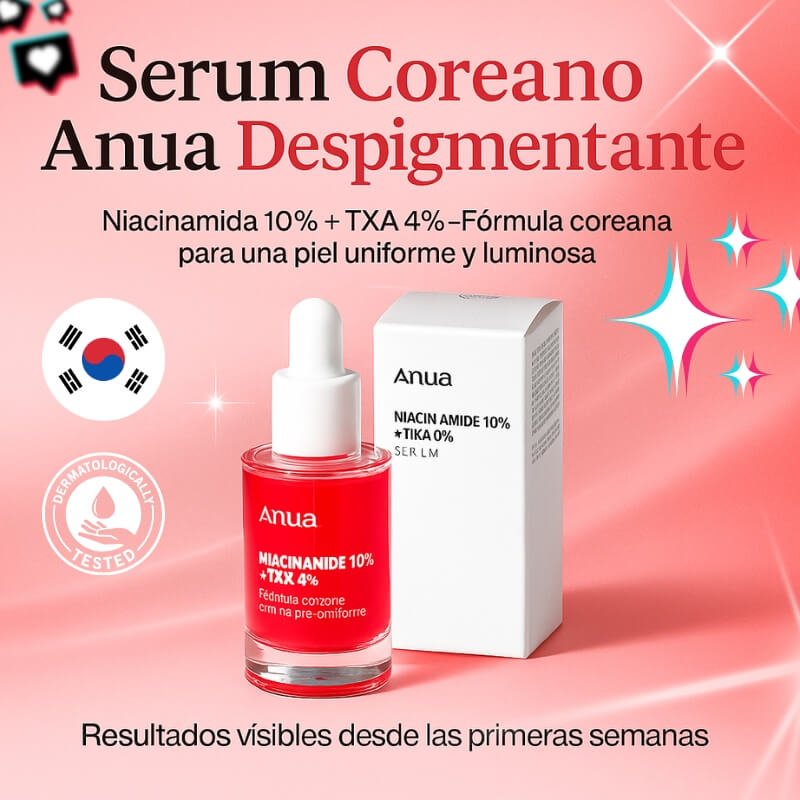 Anua Serum Coreano - Recupera la confianza en tu piel.