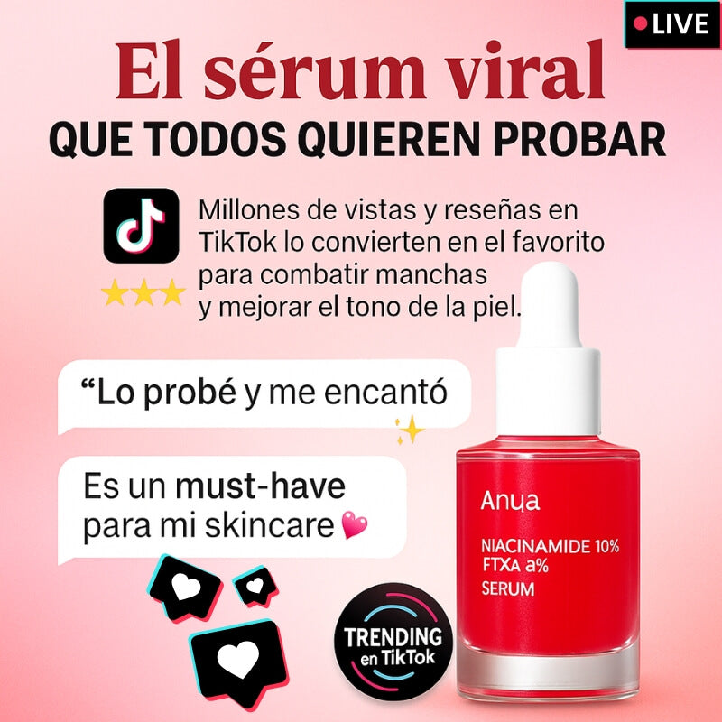 Anua Serum Coreano - Recupera la confianza en tu piel.